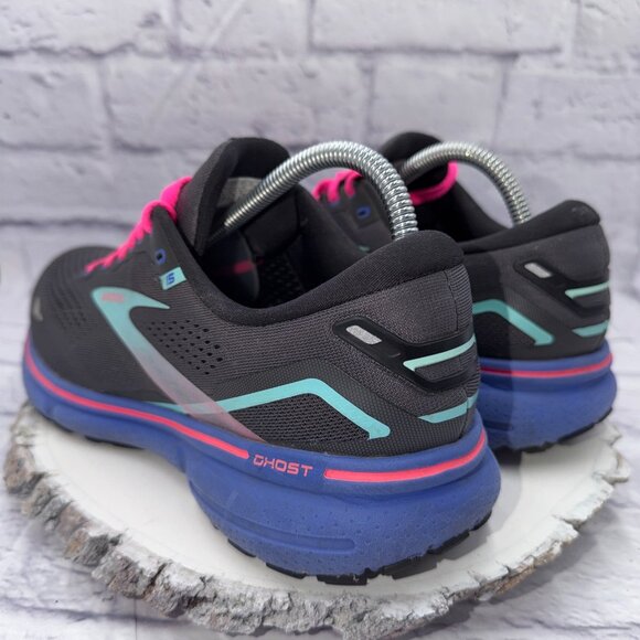 Brooks Ghost 15 Womens Sz 10.5 Grey Purple Running Shoes Sneakers 1203801B079 - Picture 7 of 12